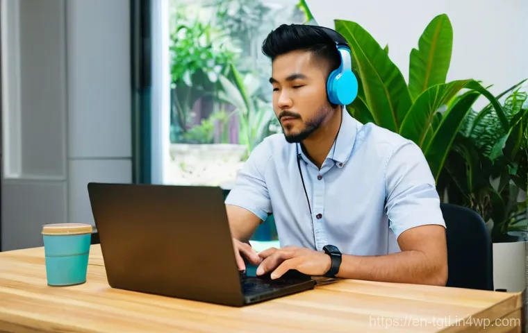 디지털 노마드의 장기 여행 시 고려사항 - **Mobile Finance Maestro at a Sunny Cafe:**
    An overhead shot capturing a digital nomad, a person...